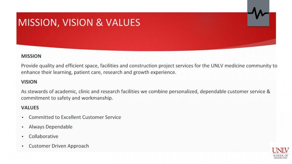 Mission, Vision & Values