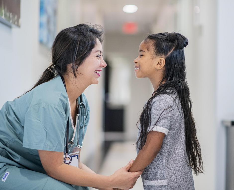 Nurse and child